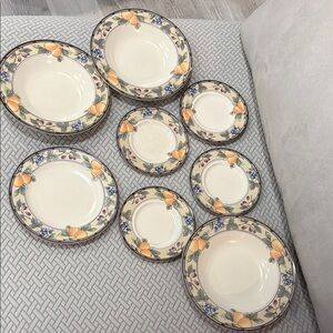Mikasa Intaglio "Garden Harvest" Set of Plates Replacement 8 Pieces